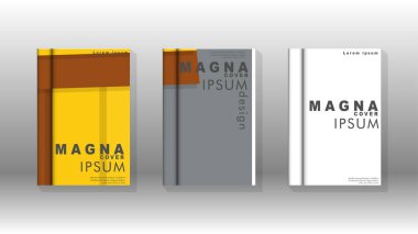 Kapak kitabı kavramı soyut geometrik arka plan renk ve şekillerin bir kombinasyonu ile