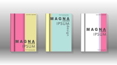Kapak kitabı kavramı soyut geometrik arka plan renk ve şekillerin bir kombinasyonu ile