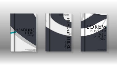 Arka kapak sıvı elemanları ile. Tasarım kavramı kitap. Fütüristik iş düzeni. Dijital poster şablonu. Tasarlamak vektör - eps10