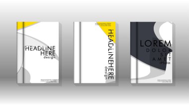 Arka kapak sıvı elemanları ile. Tasarım kavramı kitap. Fütüristik iş düzeni. Dijital poster şablonu. Tasarlamak vektör - eps10