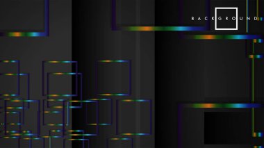 Modern Soyut Vektör Kutusu Arka Plan. renkli degrade şeritler ile. eps 10 şablonu