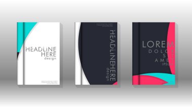 Kurumsal iş yıllık rapor kitap kapağı broşür el ilanı posteri için soyut düşük daire şekil arka plan. Eps10 vektör şablonu