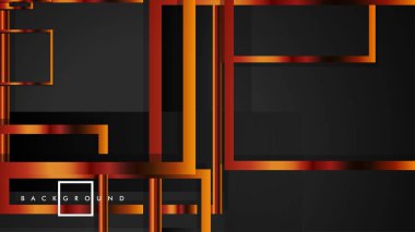 Vektör Modern Soyut Kareler Arka Planlar . siyah ve metal renk degradesi ile. eps 10 şablonu