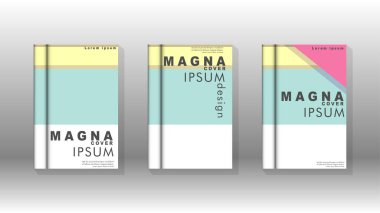 Kapak kitabı kavramı soyut geometrik arka plan renk ve şekillerin bir kombinasyonu ile