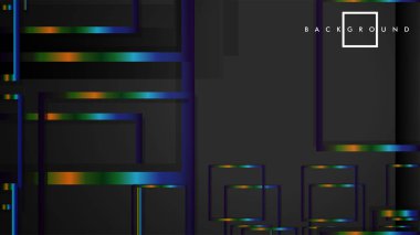 Modern Soyut Vektör Kutusu Arka Plan. renkli degrade şeritler ile. eps 10 şablonu