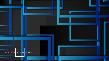 Vektör Modern Soyut Kareler Arka Planlar . siyah yeşil degrade ile. eps 10 şablonu