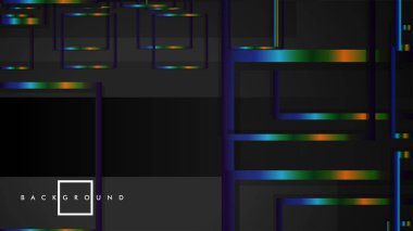 Modern Soyut Vektör Kutusu Arka Plan. renkli degrade şeritler ile. eps 10 şablonu