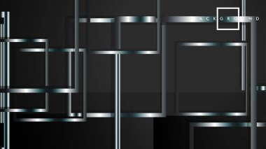 Modern Soyut Vektör Kutusu Arka Plan. beyaz degrade şeritler ile. eps 10 şablonu