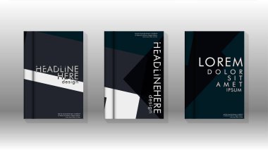Soyut kitap kapağı düzeninin arka planı. Broşürler, dergiler, vektör şablonları vb. için. Modern tasarımlar Eps 10'da geometrik desenler oluşturur