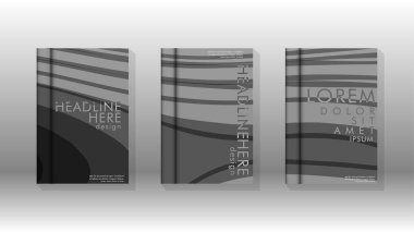 Geometrik tasarım arka planlı kapak kitabı.