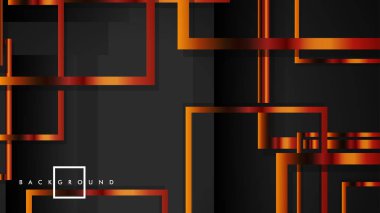 Vektör Modern Soyut Kareler Arka Planlar . siyah ve metal renk degradesi ile. eps 10 şablonu