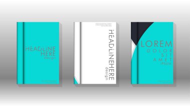 Kurumsal iş yıllık rapor kitap kapağı broşür el ilanı posteri için soyut düşük daire şekil arka plan. Eps10 vektör şablonu