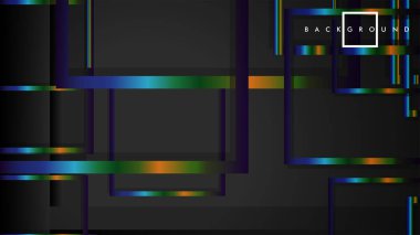 Modern Soyut Vektör Kutusu Arka Plan. renkli degrade şeritler ile. eps 10 şablonu