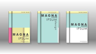 Kapak kitabı kavramı soyut geometrik arka plan renk ve şekillerin bir kombinasyonu ile