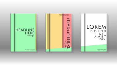 Kapak kitabı kavramı soyut geometrik arka plan renk ve şekillerin bir kombinasyonu ile