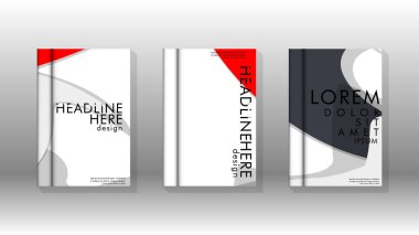 Arka kapak sıvı elemanları ile. Tasarım kavramı kitap. Fütüristik iş düzeni. Dijital poster şablonu. Tasarlamak vektör - eps10