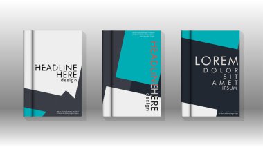 Soyut kitap kapağı düzeninin arka planı. Broşürler, dergiler, vektör şablonları vb. için. Modern tasarımlar Eps 10'da geometrik desenler oluşturur