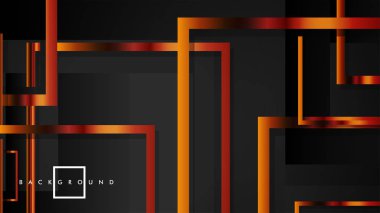 Vektör Modern Soyut Kareler Arka Planlar . siyah ve metal renk degradesi ile. eps 10 şablonu