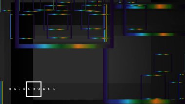 Modern Soyut Vektör Kutusu Arka Plan. renkli degrade şeritler ile. eps 10 şablonu