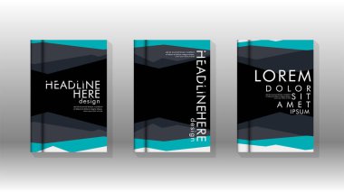 Kapak kitabı kavramı soyut geometrik arka plan renk ve şekillerin bir kombinasyonu ile