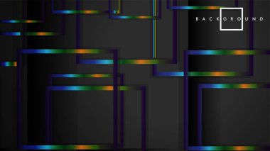 Modern Soyut Vektör Kutusu Arka Plan. renkli degrade şeritler ile. eps 10 şablonu