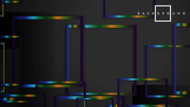 Modern Soyut Vektör Kutusu Arka Plan. renkli degrade şeritler ile. eps 10 şablonu