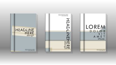 Kitap kapağı kavramı renk ve şekillerin bir kombinasyonu ile soyut geometrik arka plan. vektör tasarımı