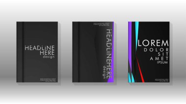 Kitap Kapağı renkli geometrik arka planlar.