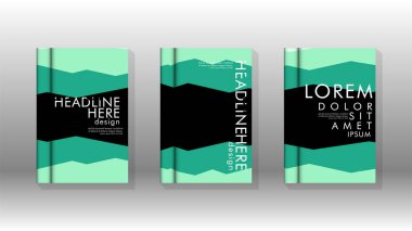 Kapak kitabı kavramı soyut geometrik arka plan renk ve şekillerin bir kombinasyonu ile