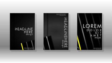 Geometrik tasarım arka planlı kapak kitabı.