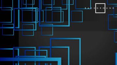 Vektör Modern Soyut Kareler Arka Planlar . siyah yeşil degrade ile. eps 10 şablonu