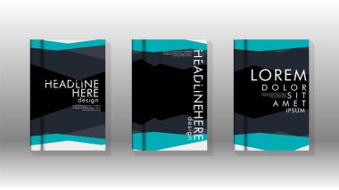 Kapak kitabı kavramı soyut geometrik arka plan renk ve şekillerin bir kombinasyonu ile