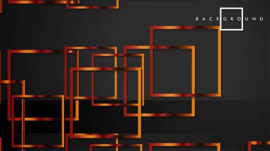 Vektör Modern Soyut Kareler Arka Planlar . siyah ve metal renk degradesi ile. eps 10 şablonu