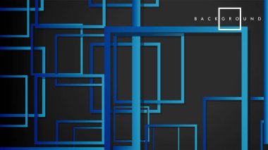 Vektör Modern Soyut Kareler Arka Planlar . siyah yeşil degrade ile. eps 10 şablonu