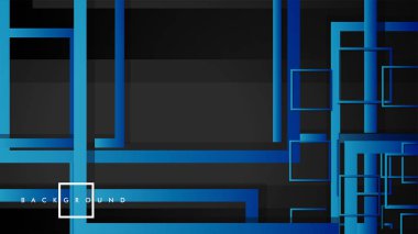 Vektör Modern Soyut Kareler Arka Planlar . siyah yeşil degrade ile. eps 10 şablonu