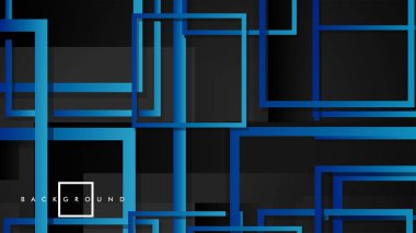 Vektör Modern Soyut Kareler Arka Planlar . siyah yeşil degrade ile. eps 10 şablonu