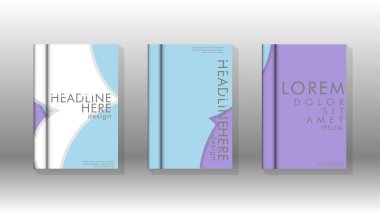 Kurumsal iş yıllık rapor kitap kapağı broşür el ilanı posteri için soyut düşük daire şekil arka plan. Eps10 vektör şablonu