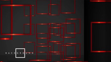 Vektör Modern Soyut Kareler Arka Planlar . siyah ve kırmızı metal renk degradesi ile. eps 10 şablonu