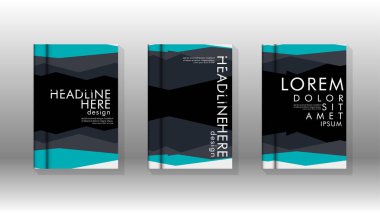 Kapak kitabı kavramı soyut geometrik arka plan renk ve şekillerin bir kombinasyonu ile