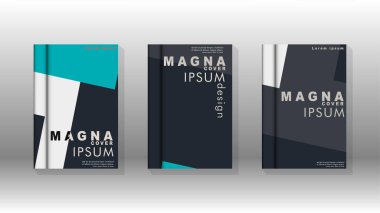 Soyut kitap kapağı düzeninin arka planı. Broşürler, dergiler, vektör şablonları vb. için. Modern tasarımlar Eps 10'da geometrik desenler oluşturur