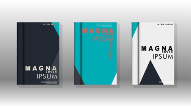 Soyut kitap kapağı düzeninin arka planı. Broşürler, dergiler, vektör şablonları vb. için. Modern tasarımlar Eps 10'da geometrik desenler oluşturur