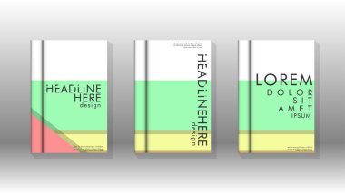 Kapak kitabı kavramı soyut geometrik arka plan renk ve şekillerin bir kombinasyonu ile