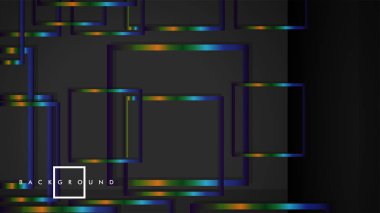 Modern Soyut Vektör Kutusu Arka Plan. renkli degrade şeritler ile. eps 10 şablonu