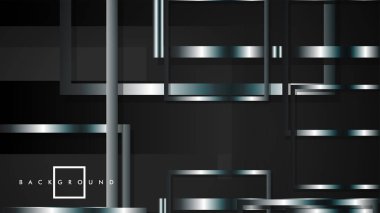 Modern Soyut Vektör Kutusu Arka Plan. beyaz degrade şeritler ile. eps 10 şablonu