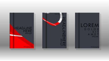 Arka kapak sıvı elemanları ile. Tasarım kavramı kitap. Fütüristik iş düzeni. Dijital poster şablonu. Tasarlamak vektör - eps10