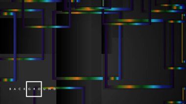 Modern Soyut Vektör Kutusu Arka Plan. renkli degrade şeritler ile. eps 10 şablonu