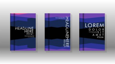 Kapak kitabı kavramı soyut geometrik arka plan renk ve şekillerin bir kombinasyonu ile