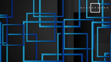 Vektör Modern Soyut Kareler Arka Planlar . siyah yeşil degrade ile. eps 10 şablonu