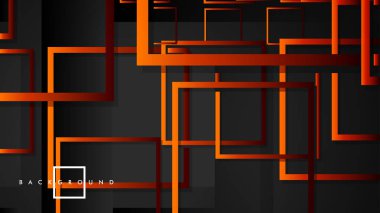 Vektör Modern Soyut Kareler Arka Planlar . siyah kırmızı turuncu degrade ile. eps 10 şablonu