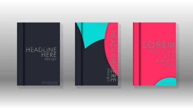 Kurumsal iş yıllık rapor kitap kapağı broşür el ilanı posteri için soyut düşük daire şekil arka plan. Eps10 vektör şablonu